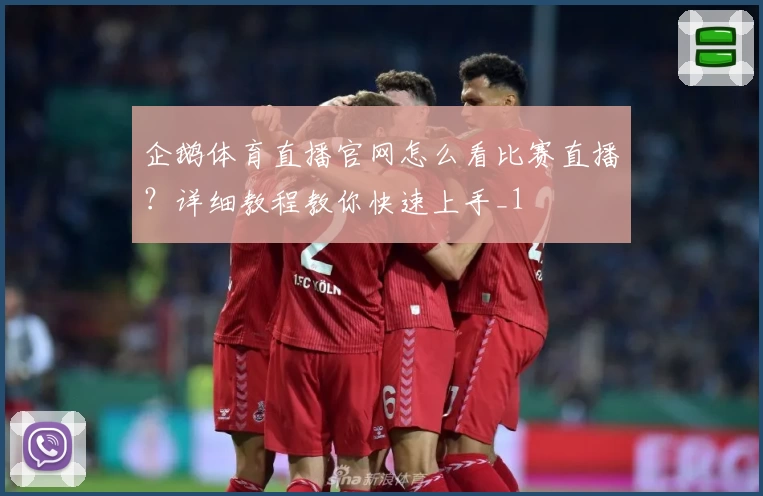 企鹅体育直播官网怎么看比赛直播?详细教程教你快速上手_1